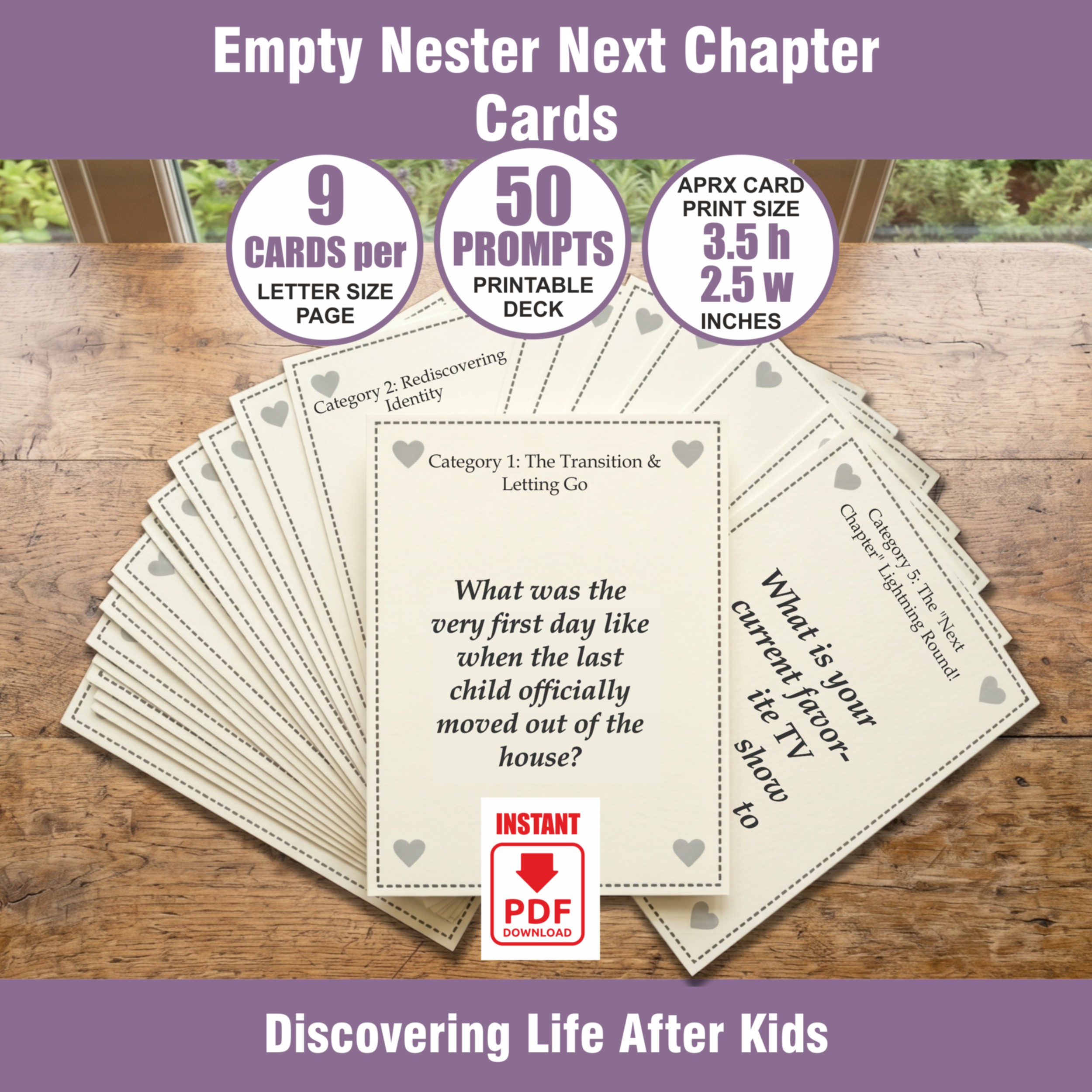 Empty Nester Next Chapter Cards